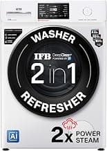IFB 7 Kg 5 Star, 9 Swirl Wash, Steam Refresh, Eco Inverter Motor, WiFi Enabled, DeepClean® Ai Powered Fully Automatic Front Load Washing Machine(SERENA VXN 7012, 2X Power Steam®,Inbuilt Heater,White)