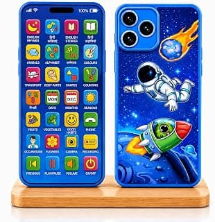 Kids Phone – Rechargeable Toy for Kids with 24 Learning Modes | Talking Dummy Mobile for Boys & Girls Age 2–12 | Educational Mobile Phone Toy with, Music & Games Flash Card
