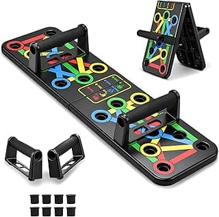 PulGos 15-in-1 Pushup Board for Men & Women | Foldable Gym Equipment for Home Workout | 𝐌𝐮𝐥𝐭𝐢- 𝐅𝐮𝐧𝐜𝐭𝐢𝐨𝐧 Push Up Stand for Chest, Triceps, Shoulders & Back | Portable Home Gym Training Kit
