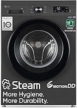 LG 7 Kg, 5 Star, DD Technology, Steam Wash, 6 Motion DD, Fully-Automatic Front Load Washing Machine (FHB1207Z2M, Allergy Care, In-Built Heater, Touch Panel, Middle Black)