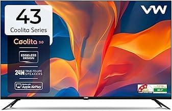 VW 109 cm (43 inches) Linux Frameless Series Full HD Smart LED TV VW43C3