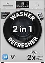 IFB 8 Kg 5 Star, DeepClean® Technology, AI Powered, WiFi, Fully Automatic Front Load Washing Machine (SENATOR GXN 8012 CMS, PowerSteam®, 9 Swirl, Steam Refresh, Inbuilt Heater, Eco Inverter, Grey)