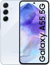 Samsung Galaxy A55 5G (Awesome Iceblue, 8GB RAM, 256GB Storage) | AI Mobile | 50MP Main Camera (OIS) | Super HDR Video| Nightography | IP67 | Gorilla Glass Victus+ | sAMOLED | Gaming Smartphone
