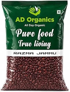 AD Organics Rajma Jammu 500 g | Premium Red Kidney Beans | Protein-Rich Traditional Rajma for Daily Cooking | Healthy Indian Grocery Essential