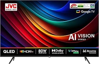 JVC 190 cm (75 inches) AI Vision Series QLED Google TV LT-75NQ7165C (Black)