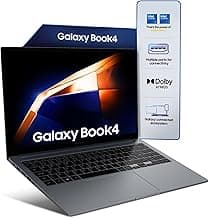Samsung Galaxy Book4 (Gray, 16GB RAM, 512GB SSD)| 15.6" Full HD Screen| Intel i5 14th Gen 120U Processor| Windows 11 Home| MS Office 2021| Fingerprint Reader| Intel Iris XE Graphics| RJ45 LAN Port