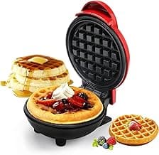 Mini Waffle Maker Machine 3 In 1 Waffle Iron Home Appliances Kitchen Easy To Clean, 4 Inch, Perfect For Breakfast,Dessert, Sandwich, Pan Cakes, Other Snacks|Assorted - 350 Watts (Mini Waffle Maker)