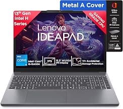 Lenovo IdeaPad Slim 3 13th Gen, Intel Core i5-13420H, 16GB RAM, 512GB SSD, WUXGA, 15.3 inch (38.8cm), Windows 11, Office 2024, Luna Grey, 1.6Kg, 83K101JEIN, Top Metal Cover, Backlit KB, IPS, Laptop