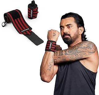Boldfit Wrist Band for Gym Workout Wrist Support for Gym Straps for Men Hand Band Strap for Man Accessories for Men Workout Wrists Supporter wrap for man Workouts Accessories for Women Hand Wraps