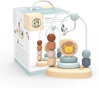 Speedy Monkey Bead Labyrinth 13.1 x 13.1 x 18 cm, Colourful, Wooden Toy for Children, Loving Details, Great Gift Idea