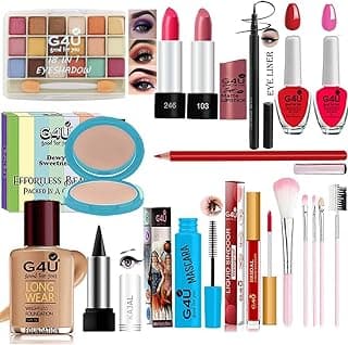 G4U Complete Makeup Set For Women | Pro Beauty Elegance Kit Pack of 17 Pcs | Gift Set For girls A20