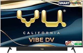Vu Smartchoice 139cm (55 inches) Vibe Series 4K QLED Smart Google TV 55VIBE-DV