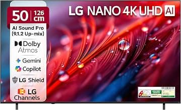 LG 126 cms (50 inches) U8 AI Series 4K Ultra HD (3840 x 2160) Smart webOS LED TV 50NU870BPLA 2026