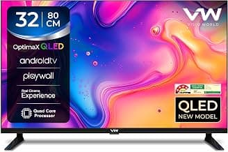 VW 80 cm (32 inches) OptimaX Series HD Ready Smart QLED Android TV VW32AQ1