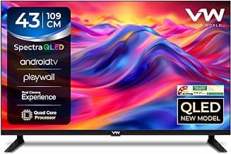 VW 109 cm (43 inches) Spectra Series Full HD Smart QLED Android TV VW43AQ3