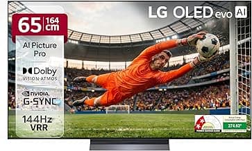 LG 164 cm (65 Inches) OLED evo C5 AI Series 4K Ultra HD (3840 x 2160) Smart webOS OLED TV OLED65C56LA