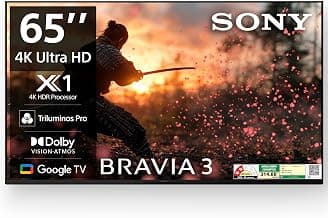 Sony BRAVIA 3 Series 164 cm (65 inches) 4K Ultra HD AI Smart LED Google TV K-65S30B (Black)