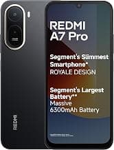 REDMI A7 Pro 4G (Black, 4GB RAM, 64GB Storage) | Segment's Slimmest Smartphone | Segment's Largest 6300mAh Battery | Segment's Largest 17.53cm and Smoothest 120Hz Display | Charger in the Box