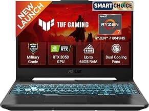 ASUS TUF A15 (2026),Smartchoice,AMD Ryzen 7 8845HS,RTX 3050,16GB RAM (Upgradeable Upto 64GB),512GB SSD,FHD,15.6"(39.6 cm),Win 11,M365 Basic(1Y),Office 24,Black,2.3 Kg,FA506NCG-HN192WS,Gaming Laptop