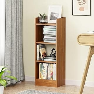 Lukzer 3 Layer Engineered Wood Multipurpose Rack Bookshelf Storage Organizer Stand (MR-010/Oak Brown/80x33x22cm) | Storage Organizer
