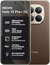 REDMI Note 15 Pro+ 5G (Coffee Mocha, 12GB + 256GB) | 200MasterPixel OIS Camera | Snapdragon 7s Gen 4 | CrystalRes AMOLED | IP69/69K | 6500mAh Si/C Battery | 100W HyperCharge
