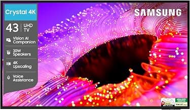 Samsung 43 inches Crystal UHD 4K Samsung Vision AI Smart TV UA43UE86AHULXL
