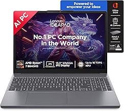 Lenovo IdeaPad Slim 3, AMD Ryzen 7 8840HS, 24GB RAM, 1TB SSD, WUXGA IPS, AI PC, 15.3"/38.8cm, Backlit Keyboard, Windows 11, Office Home 2024, Grey, 1.6Kg, 1Yr ADP Free, 83KA004TIN, AI Powered Laptop
